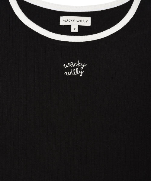Women's V-neck Color Long Sleeve Black