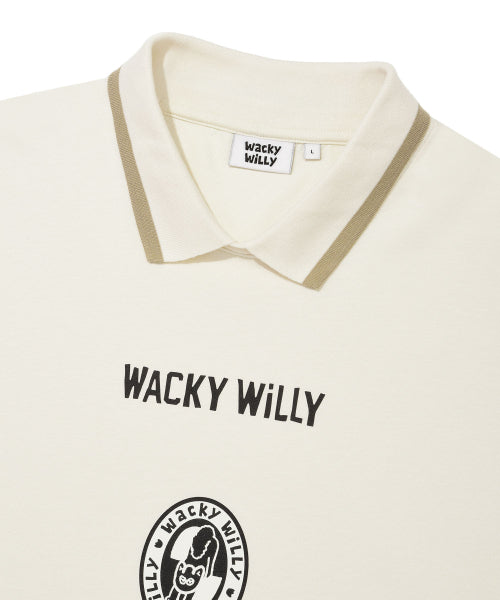 Collar Point Long Sleeve Cream