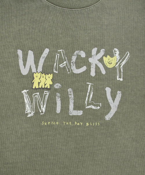 Dying Graphic Long Sleeve Khaki