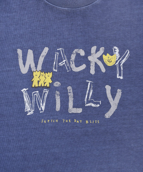 Dying Graphic Long Sleeve Blue