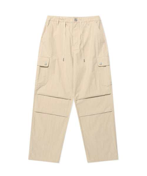Women's cargo para suit pants beige