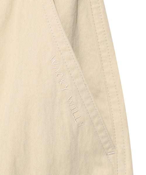 Women's cargo para suit pants beige