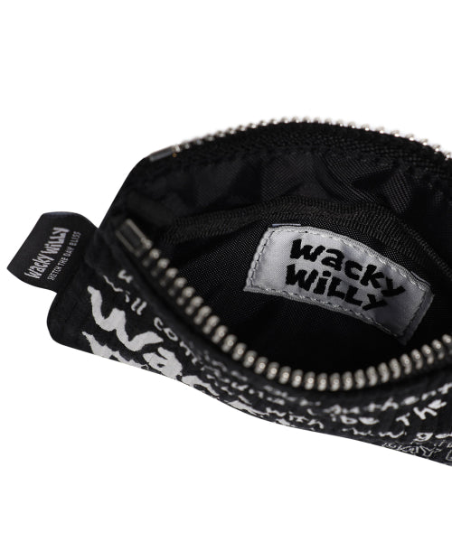 Kiki keyring corduroy pouch black