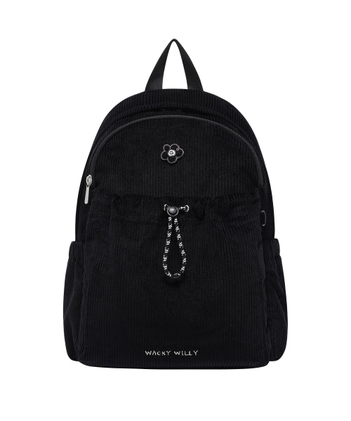 Women's Lily Wappen Corduroy Backpack Black