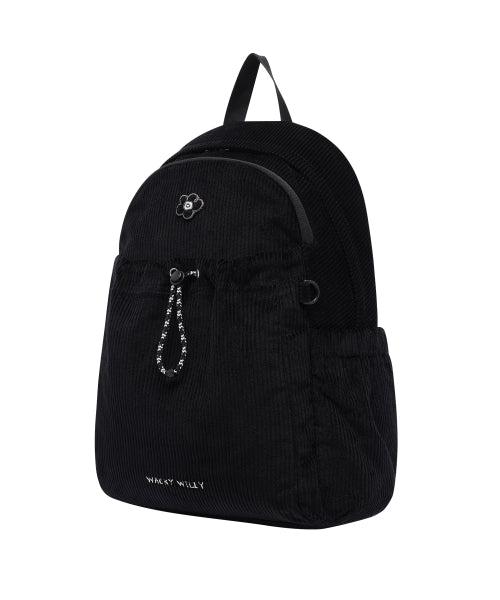 Women's Lily Wappen Corduroy Backpack Black
