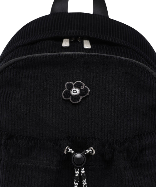 Women's Lily Wappen Corduroy Backpack Black
