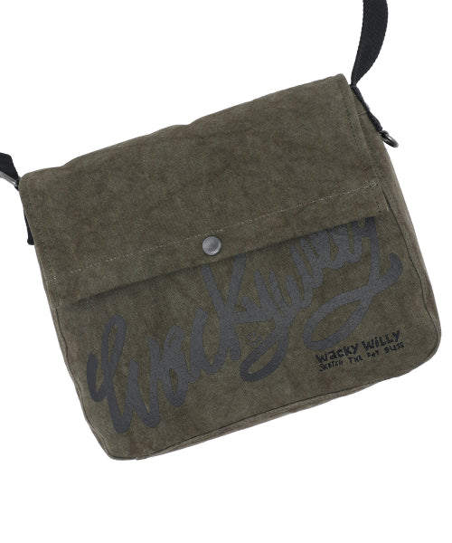 Crackwashed Mini Cross Back Khaki