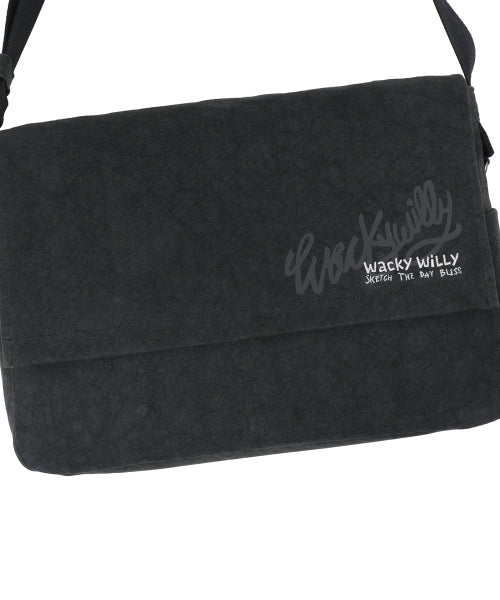 Crackwashing News Paper Back Black