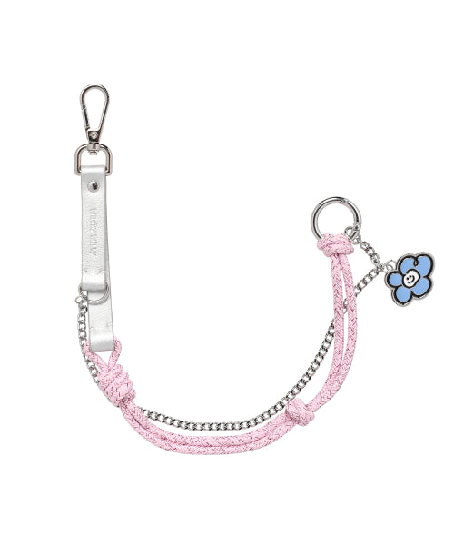Lily Strap Keyring Pink