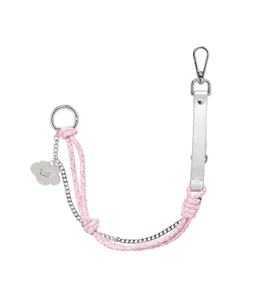 Lily Strap Keyring Pink
