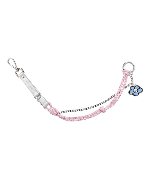 Lily Strap Keyring Pink
