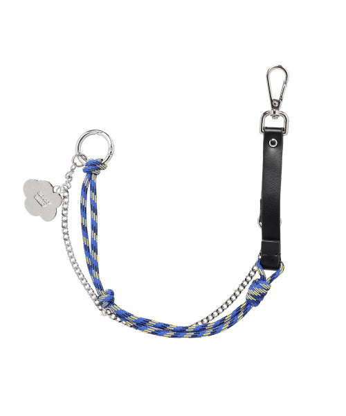Lily Strap Keyring Blue