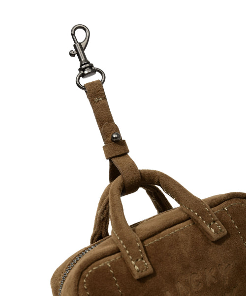 Mini Bag Keyring Brown