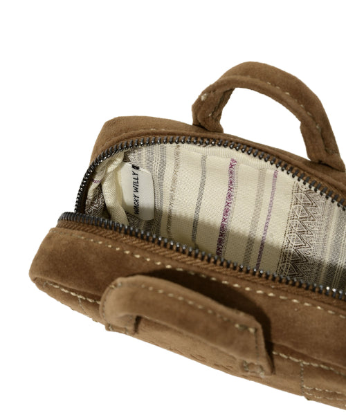 Mini Bag Keyring Brown
