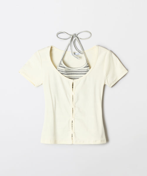 Multi-Street Layered Short-Sleeved T-Shirt_SPRPF37G59