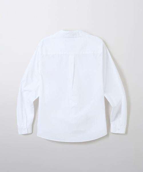 [High-Density Cotton] Half Open Shirt (Bio-Washing)_SPYWF49W12