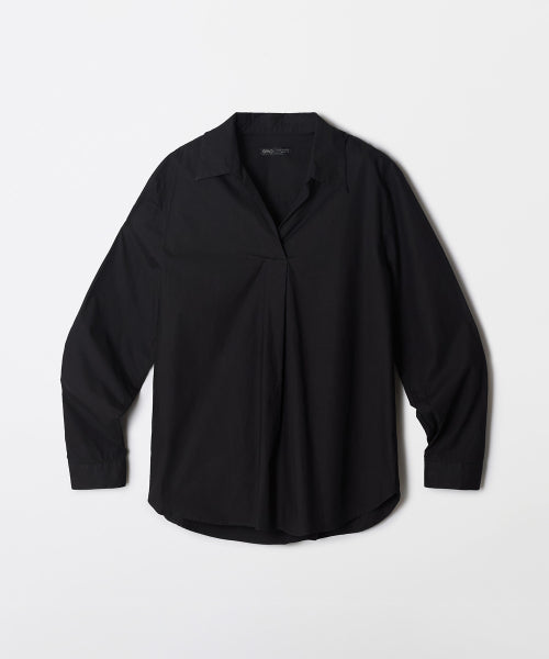 [High-Density Cotton] Half Open Shirt (Bio-Washing)_SPYWF49W12