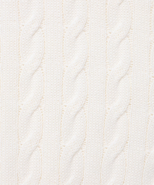 Women's Cable Open Cara Pullover Cream