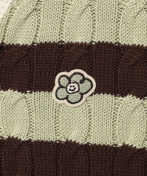Women's Cable Open Cara Pullover Brown
