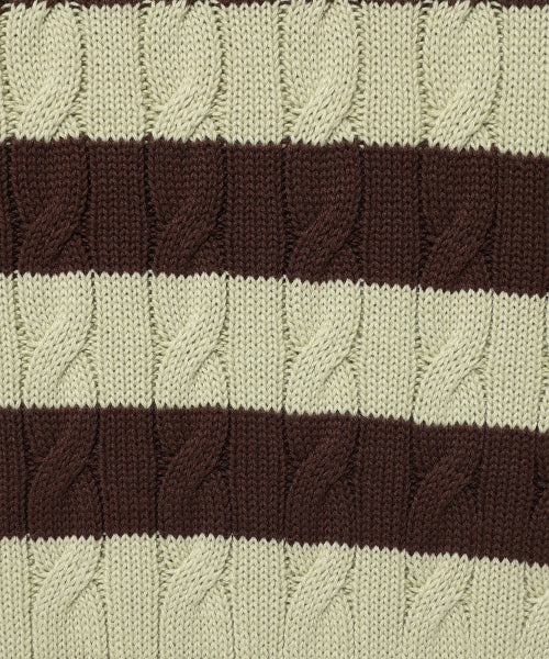 Women's Cable Open Cara Pullover Brown
