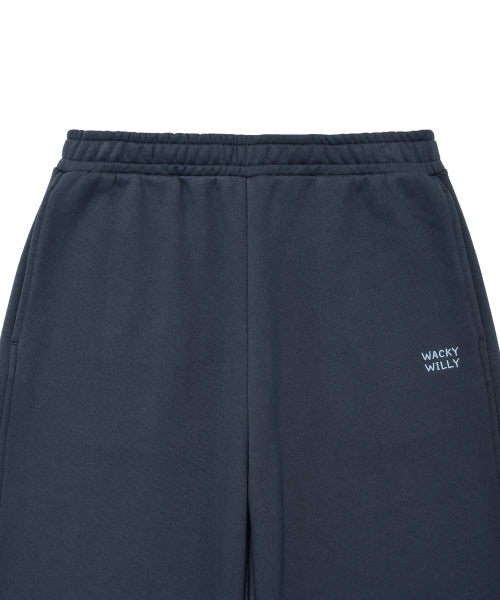 Women's Semi-Wide Sweatpants Navy