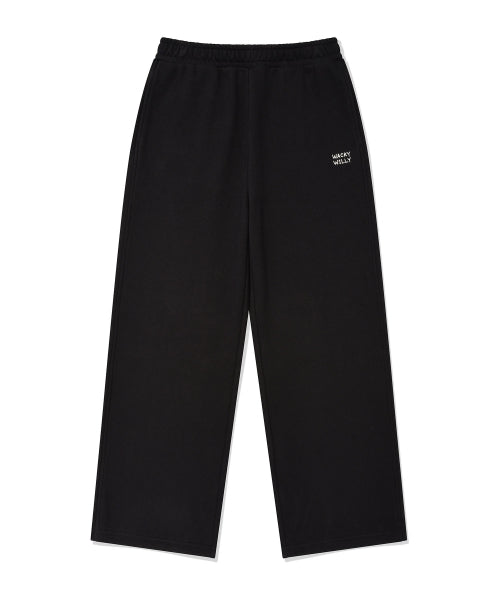 Women's Semi-Wide Sweatpants Black
