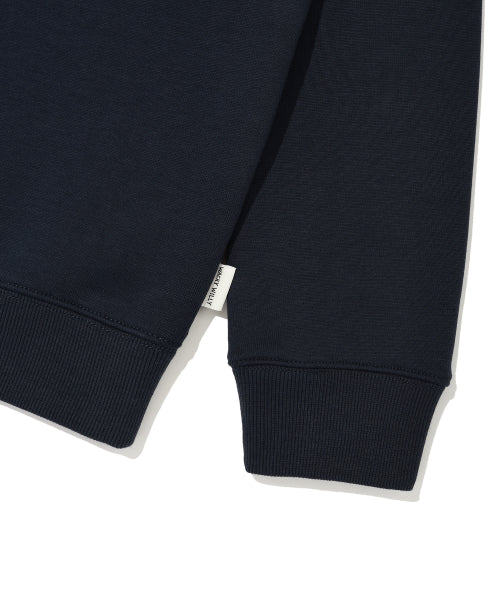 Women's Lily Cropped Collar Half Zip-Up Navy