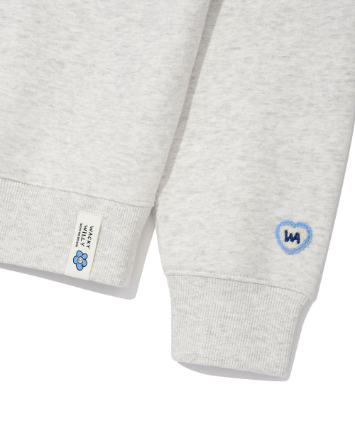 [25FW] Women's Lily and Penn Cropped Sweatshirt Oatmeal