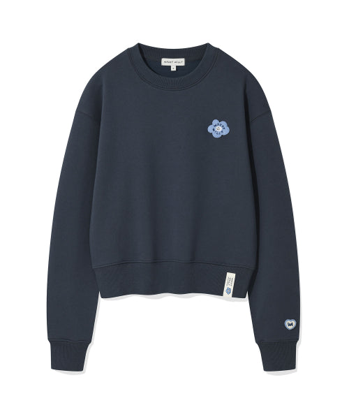 [25FW] Women's Lily and Penn Cropped Sweatshirt Navy