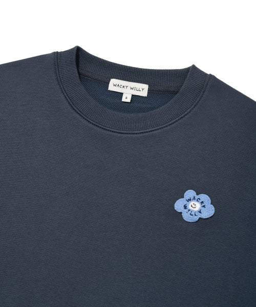 [25FW] Women's Lily and Penn Cropped Sweatshirt Navy