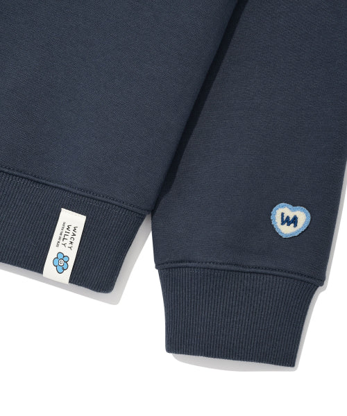 [25FW] Women's Lily and Penn Cropped Sweatshirt Navy