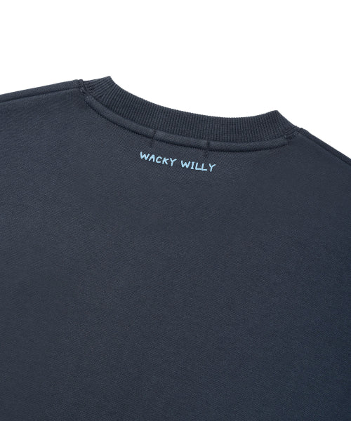[25FW] Women's Lily and Penn Cropped Sweatshirt Navy
