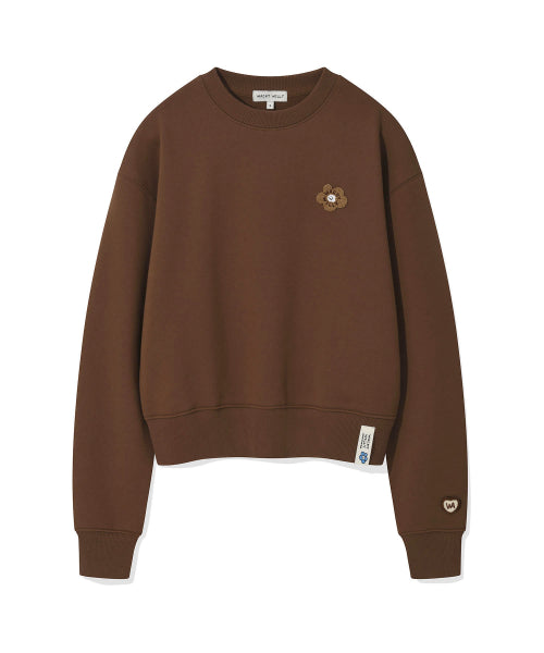 [25FW] Women's Lily and Penn Cropped Sweatshirt Brown