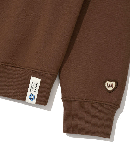 [25FW] Women's Lily and Penn Cropped Sweatshirt Brown