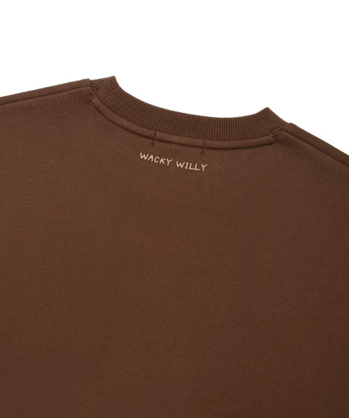 [25FW] Women's Lily and Penn Cropped Sweatshirt Brown