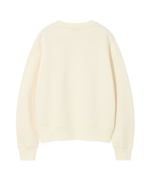 [25FW] Women's Big Lily Graphic Sweatshirt Cream