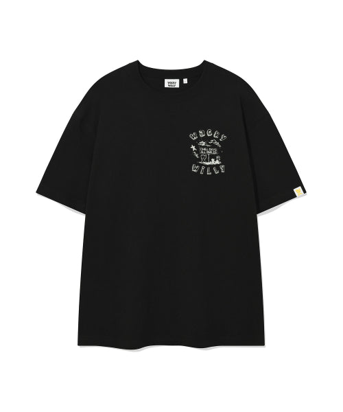 드로잉 그래픽 반팔 티셔츠 (2 colors)