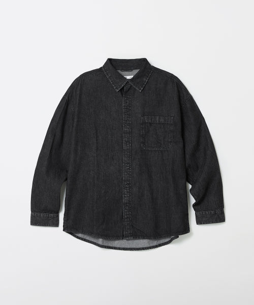 denim oversized fit shirt_SPYJF49C01