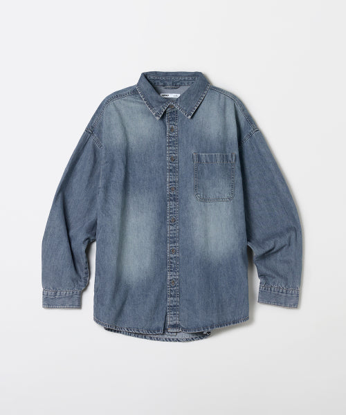 denim oversized fit shirt_SPYJF49C01