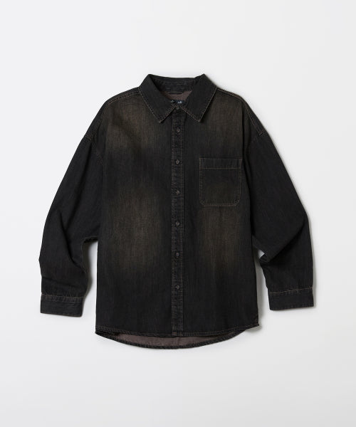 denim oversized fit shirt_SPYJF49C01