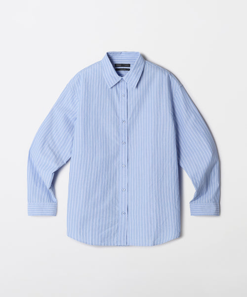 [High density cotton] Women's Oversized fit shirt (biowashing)_SPYWF49W11