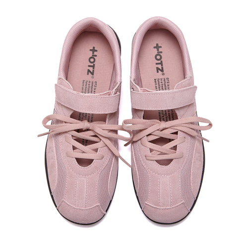 Romari Suede Lace-Up Sneakers Cocoa Mob Pink FLOTFA3W60