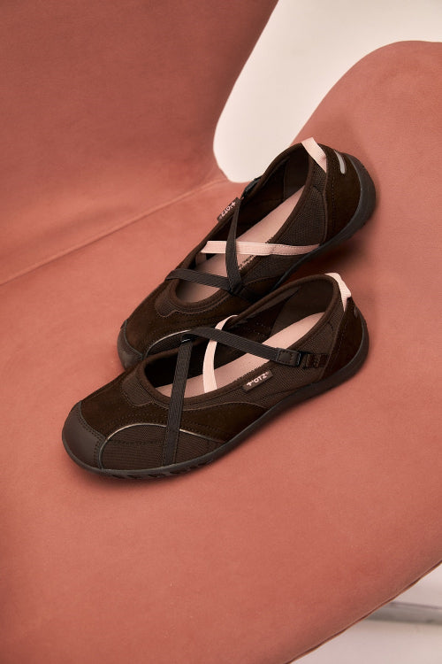 Romari Suede Bendable Flat Merry-Jane Cocoa Mob Brown FLOTFA3W59