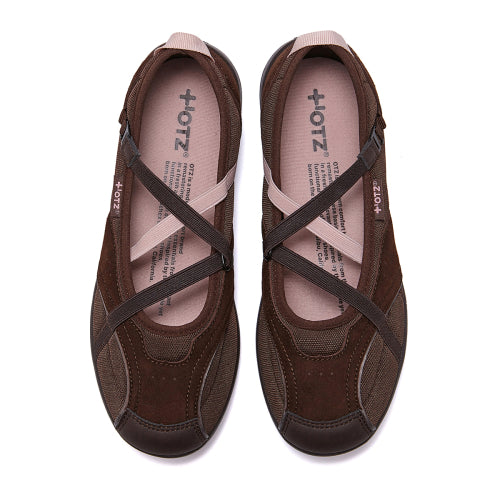 Romari Suede Bendable Flat Merry-Jane Cocoa Mob Brown FLOTFA3W59