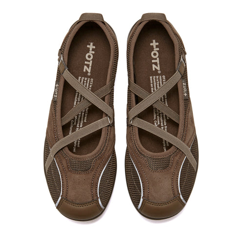 Romari Suede Bendable Flat Sneakers Mocamus FLOTFA3W58