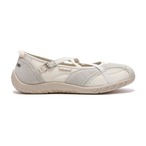 Romari Suede Bendable Flat Snickers Ivory FLOTFA3W57