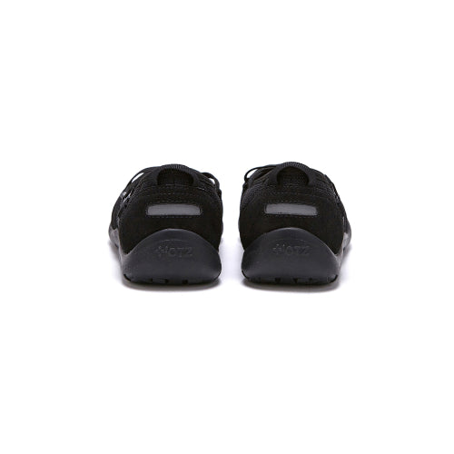 Romari Suede Bendable Flat Sneakers Black FLOTFA3W56