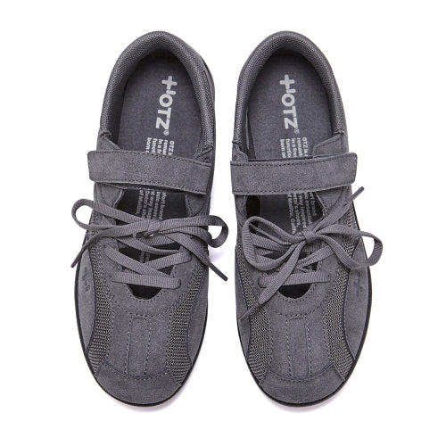 Romari Suede Lace-Up Sneakers Gray FLOTFA3W43