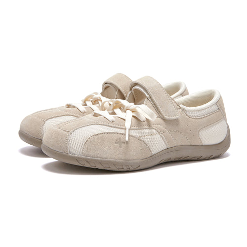 Romari Suede Lace-Up Sneakers Ivory FLOTFA3W42