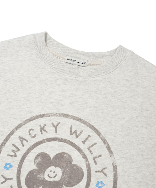 Women's Lily Circle Graphic Sweatshirt Oatmeal